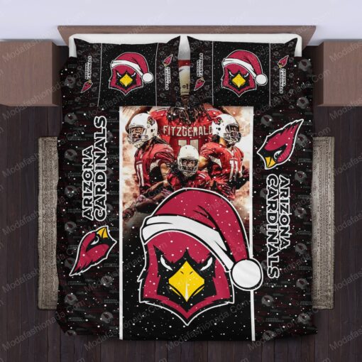 bed aesthetic feliz dia de las madres NFL Arizona Cardinals Logo Christmas Bedding Sets