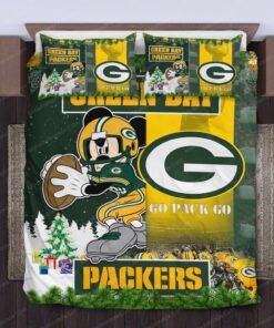 mother's day cozy bedroom aesthetic cozy bed NFL Green Bay Packers Mickey Mouse Bedding Sets