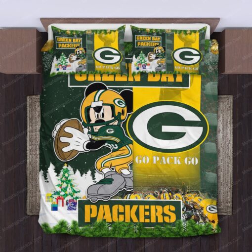 mother's day cozy bedroom aesthetic cozy bed NFL Green Bay Packers Mickey Mouse Bedding Sets