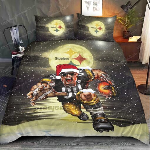 NFL Pittsburgh Steelers Logo Christmas Bedding Sets bunk bed designs feliz dia de las madres mother's day - Image 2