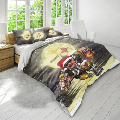 NFL Pittsburgh Steelers Logo Christmas Bedding Sets bunk bed designs feliz dia de las madres mother's day - Image 4