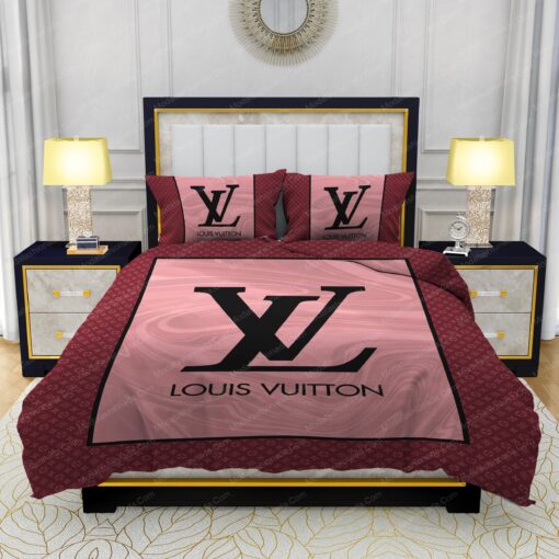 bed sheets feliz dia de las madres Pink Veinstone Louis Vuitton Bedding Sets