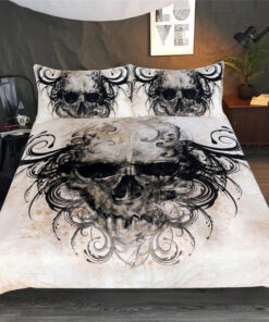 Vintage Horrible Skull Bedding Set cozy bed bed sheets feliz dia de las madres