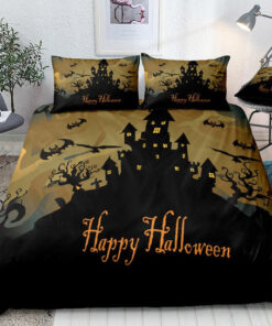 Halloween Castle Black Bedding Set mother's day cozy bed mothers day cards