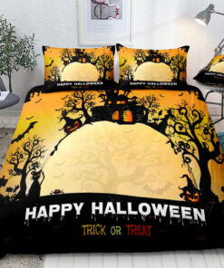 Happy Halloween  Bedding Set feliz dia de las madres bed aesthetic