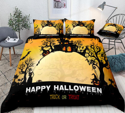 Happy Halloween  Bedding Set feliz dia de las madres bed aesthetic