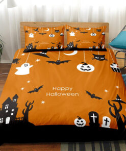 mothers day cards cozy bed 3D Happy Halloween Bedding Set