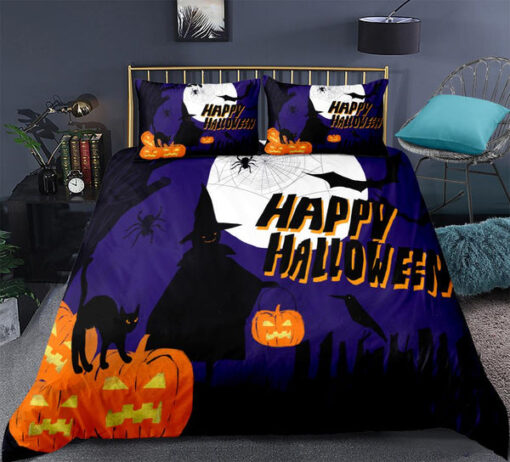 mother's day cozy bedroom aesthetic cozy bed Cartoon Halloween Bedding Set