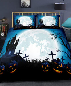 Halloween Dark Castle Bedding Set cozy bedroom aesthetic bed sheets mothers day cards mother's day