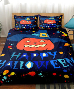 Pumpkin Halloween Bedding Set cozy bed mother's day