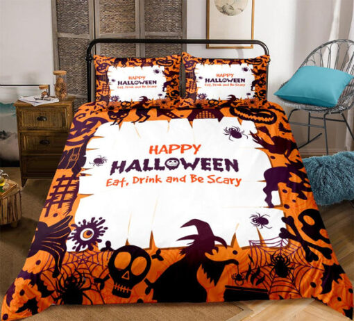 Happy Halloween Bedding Set bed sheets feliz dia de las madres