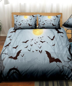 bed aesthetic mother's day cozy bed Bats Halloween Bedding Set