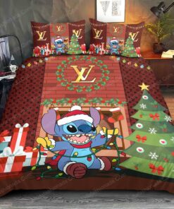Stitch Louis Vuitton Christmas Bedding Sets mother's day bed sheets feliz dia de las madres