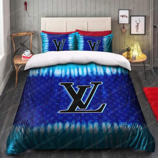 Tie Dye Louis Vuitton Bedding Sets 01 bed aesthetic feliz dia de las madres mother's day - Image 2
