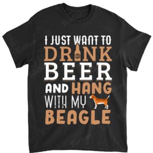 Beagle Dad Shirt Funny Father's Day Dog Lover Gift Beer