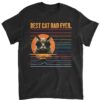 Best Cat Dad Ever T-Shirt - Funny Cat Daddy Father Gift Men
