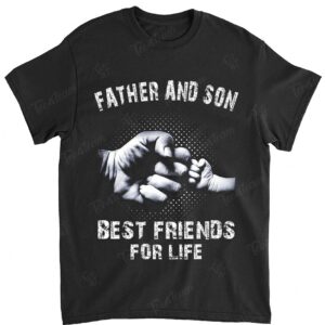 Father and Son Best Friends Fist Bump Father's Day