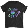 Mens Daddy Mermaid T-Shirt For Funny Birthday Party Of Daughter
