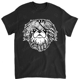 Pekingese Face Graphic Art Shirt Gift for Dog Mom and Dad