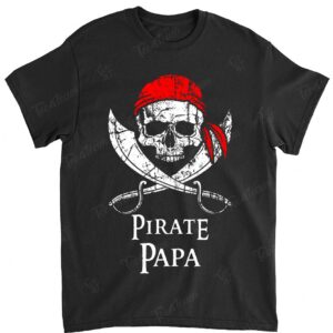 Pirate Papa Father Family Jolly Roger Skull