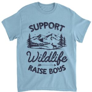 Support Wildlife Raise Boys T shirt Mom Dad Mother Parents