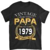 Vintage 40th Birthday Papa Gift Since 1979 Dad