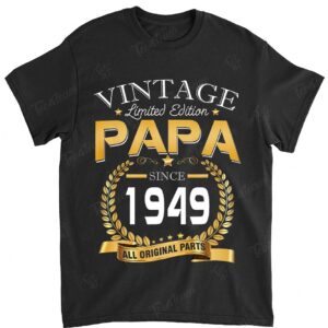 Vintage 70th Birthday Papa Gift Since 1949 Dad