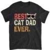 Vintage Best Cat Dad Ever T-Shirt Cat Daddy Father day