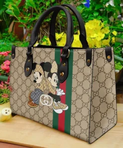 Limited Edition Gucci Mickey mouse Leather handbag purse Luxury