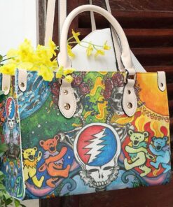 Grateful Dead Lover Women Leather handbag purse QW - SuperHyp
