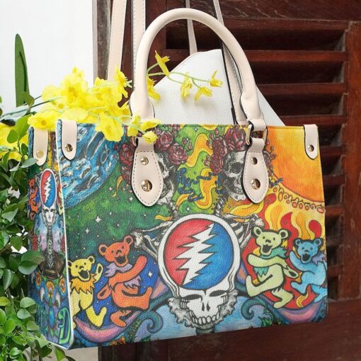 Grateful Dead Lover Women Leather handbag purse QW - SuperHyp