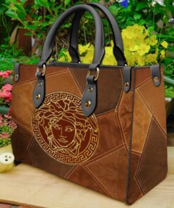 Gianni versace brown luxury brand women small handbag purse for beauty