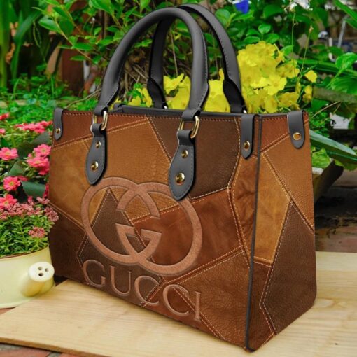 Gucci brown luxury brand fashion premium women small handbag purse for beauty