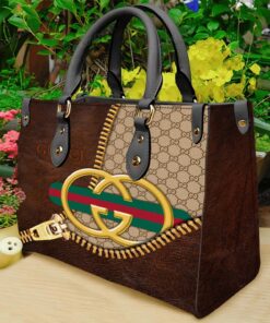 Gucci brown luxury brand fashion women small handbag purse for beauty