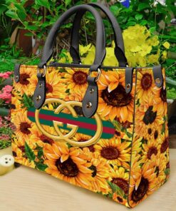 Gucci sunflower luxury brand fashion premium women small handbag purse for beauty
