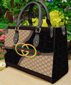 Gucci yellow logo beige black luxury brand women small handbag purse outfit for beauty