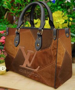 Louis vuitton brown luxury brand fashion women small handbag purse for beauty