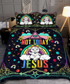 Not Today Jesus All Over Printed Bedding Set -livanniespoon Store