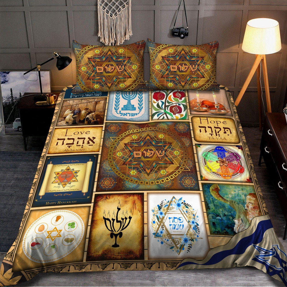 Jewish Culture Art Bedding Set -livanniespoon Store