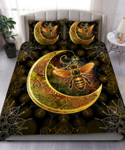 Honey Bee Q2 All Over Printed Bedding Set -livanniespoon Store