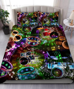 Drum Q3 All Over Printed Bedding Set -livanniespoon Store