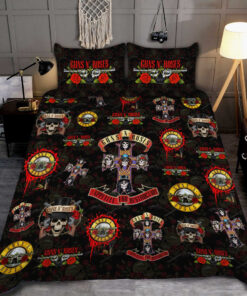 Guns N' Roses All Over Printed Bedding Set P280401 -livanniespoon Store