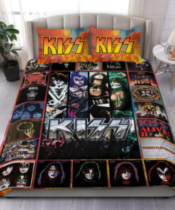 Kiss Fire All Over Printed Bedding Set Q140602 -livanniespoon Store