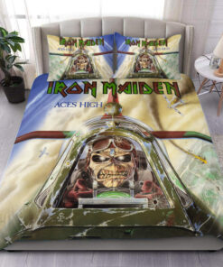 Iron Maiden Aces High All Over Printed Bedding Set S260702 -livanniespoon Store