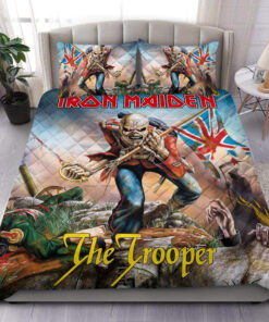 Iron Maiden Trooper Quilt Bedding Set S110921 -livanniespoon Store