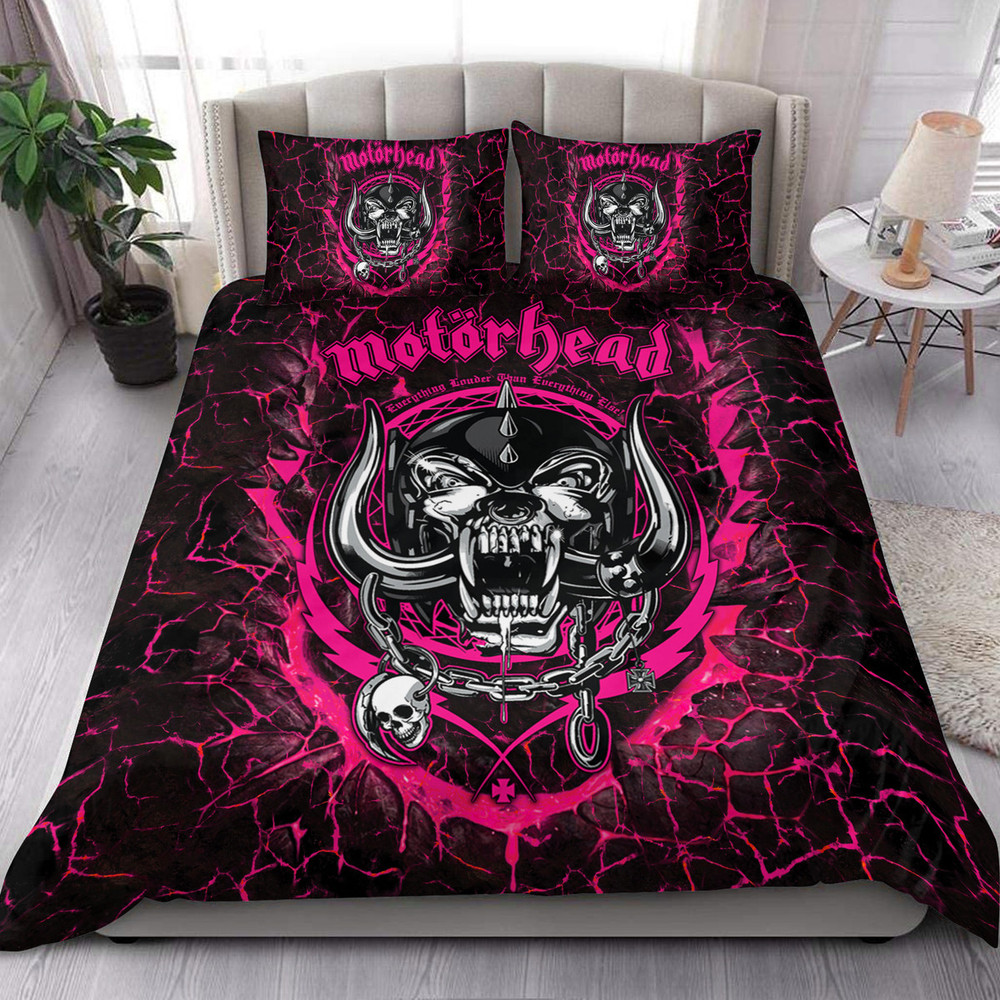 Mot?rhead All Over Printed Bedding Set Pink Version P150901 -livanniespoon Store