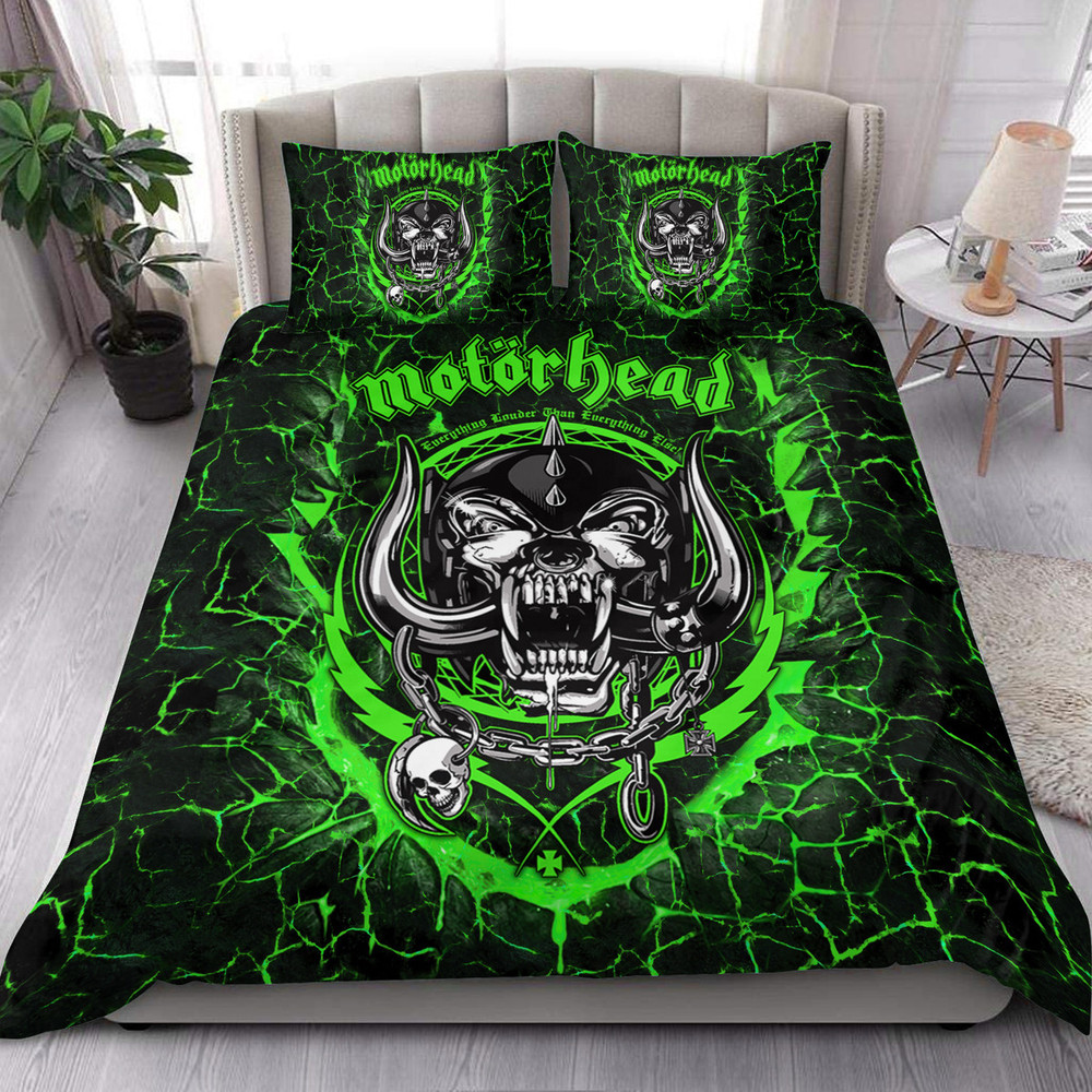 Mot?rhead All Over Printed Bedding Set Green Version P150901 -livanniespoon Store