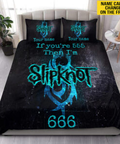 Personalized Slipknot 666 All Over Printed Bedding Set Blue Version P180904 -livanniespoon Store