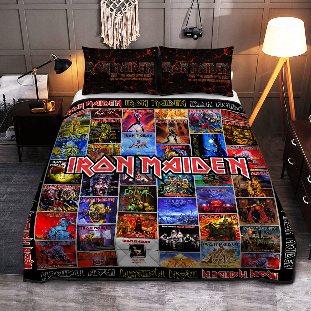 Iron Maiden Albums Q2 Quilt Bedding Set -livanniespoon Store