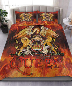 Queen Fire All Over Printed Bedding Set Q250910 -livanniespoon Store